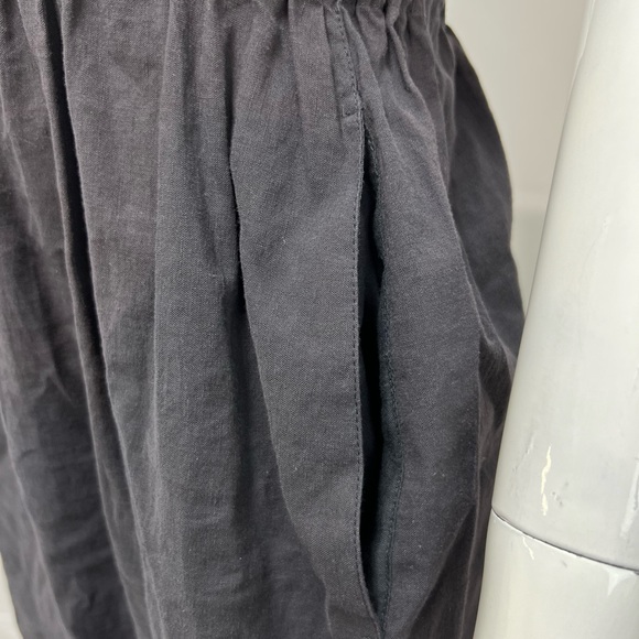 Kristensen Du Nord Navy Blue Linen Knee Length Pockets Dress 1 (Women’s Small) - Picture 2 of 5